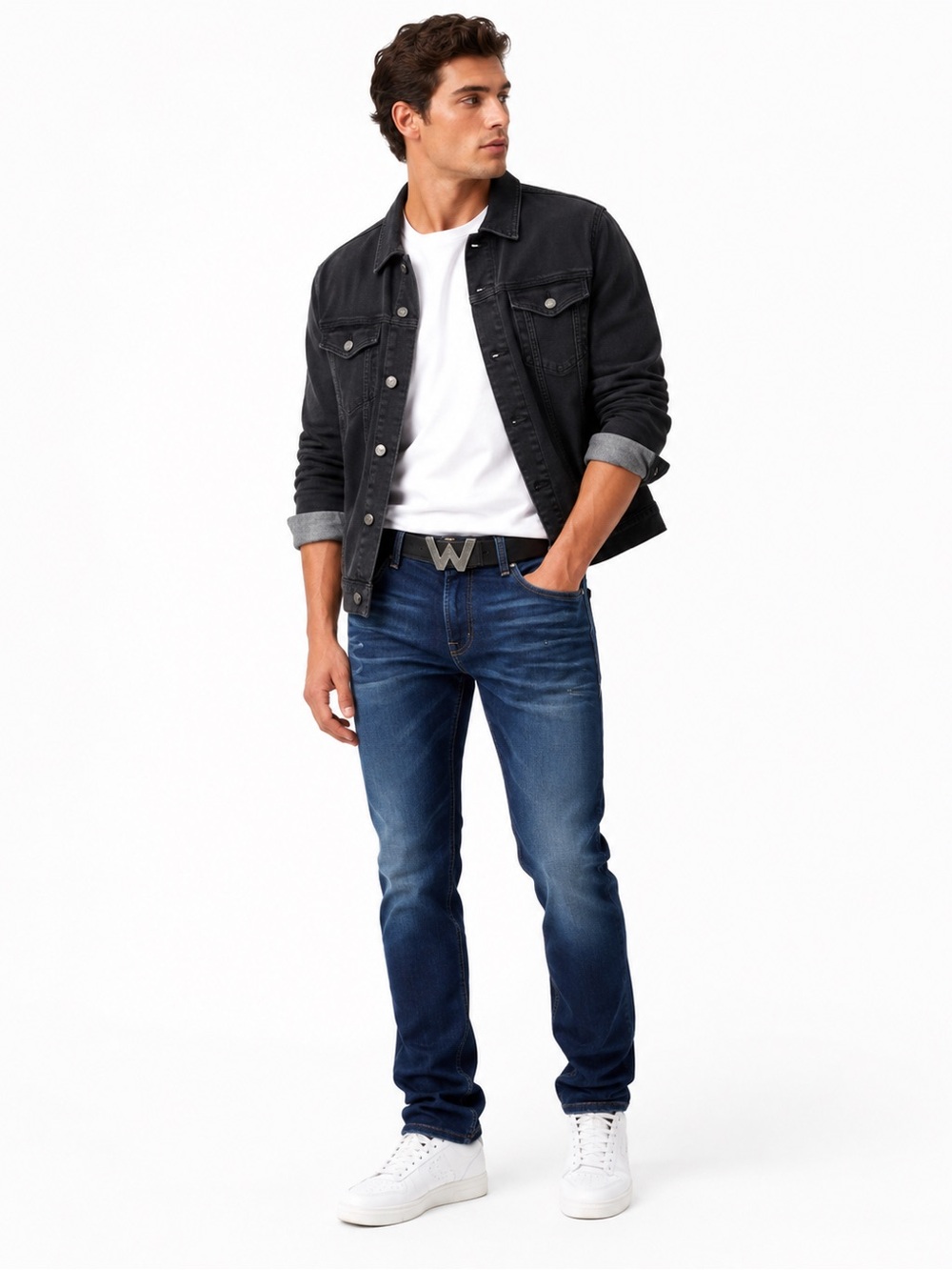 BUCKLE Salvage Co Blue Slim Straight Jeans